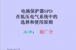 电涌保护器SPD在低压电气系统中的选择和使用原则