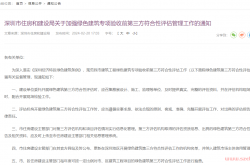 深圳市住房和建设局关于加强绿色建筑专项验收前第三方符合性评估管理工作的通知2024.2.20
