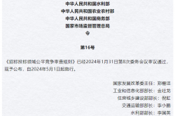 《招标投标领域公平竞争审查规则》2024年第16号令