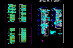 某学校食堂厨房配电平面图