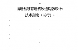 关于印发《福建省既有建筑改造消防设计技术指南（试行）》的通知 闽建消〔2024〕7号​