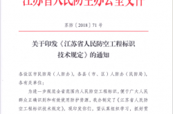 苏防（2018）71号——江苏省人民防空工程标识技术规定