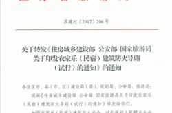 关于转发《住房和城乡建设部公安部国家旅游局关于印发农家乐（民宿）建筑防火导则（试行）的通知》的通知（苏建村〔2017〕206号）
