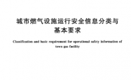 GB/T 38289-2019 城市燃气设施运行安全信息分类与基本要求