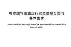 GB/T 38289-2019 城市燃气设施运行安全信息分类与基本要求